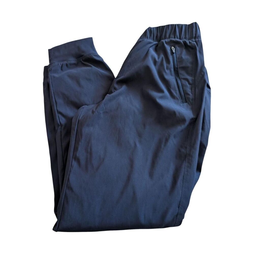 Eddie Bauer Womens Fleece Lined Jogger Pants Size 6 Navy Blue Hiking Gorpcore